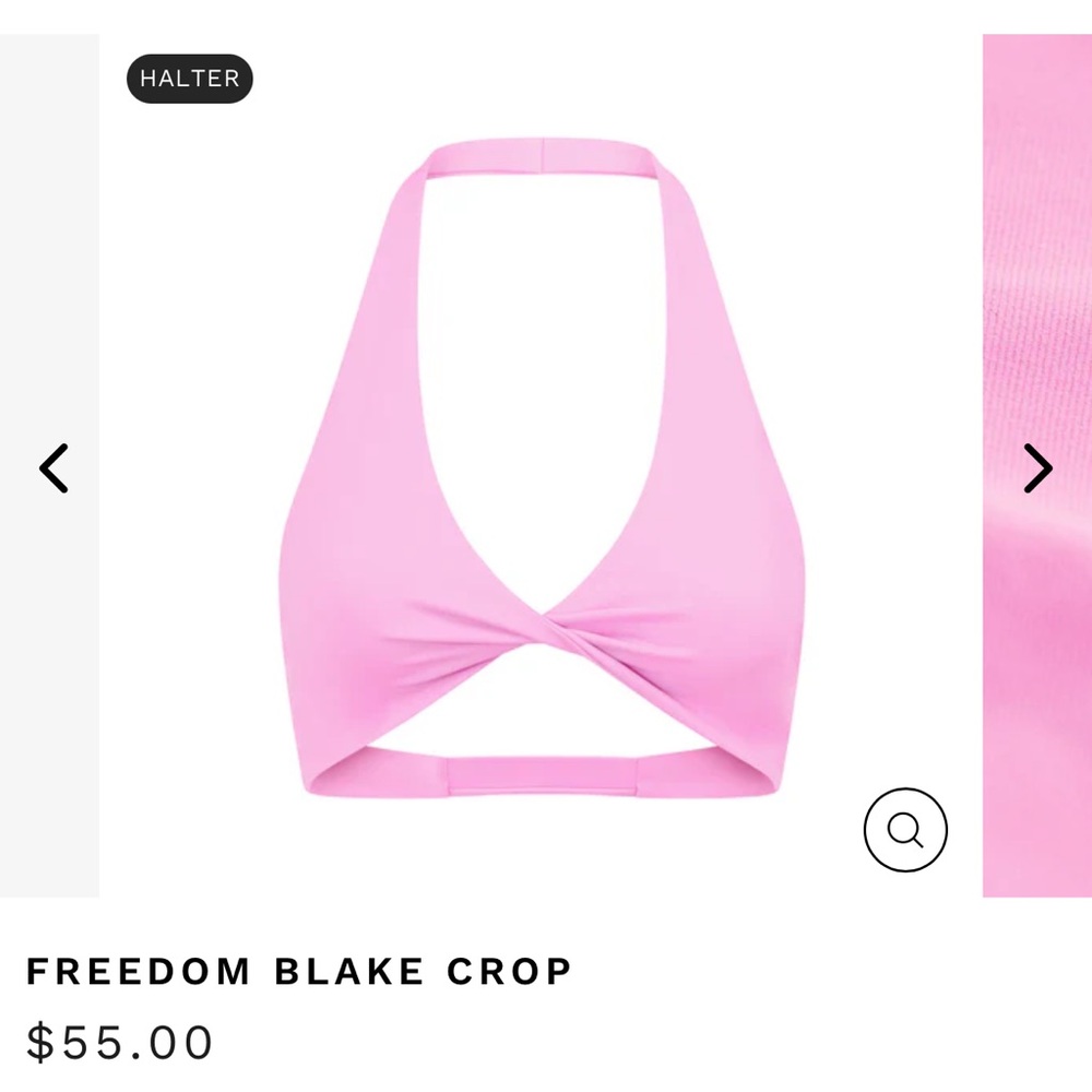 CSB PINK BLAKE CROP ( sports bra)